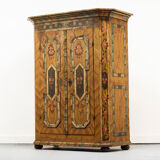 Cabinet de mariage en art populaire peint 1817