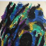 Original lithograph by Alfred Manessier Le Nid, 1960