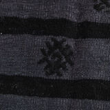 Gray & black oversize hemp rug 316x204cm