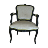 Fauteuil cabriolet de style Louis XV