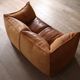 Le Bambole sofa in buffalo leather by Mario Bellini for B&B Italia, 1970s