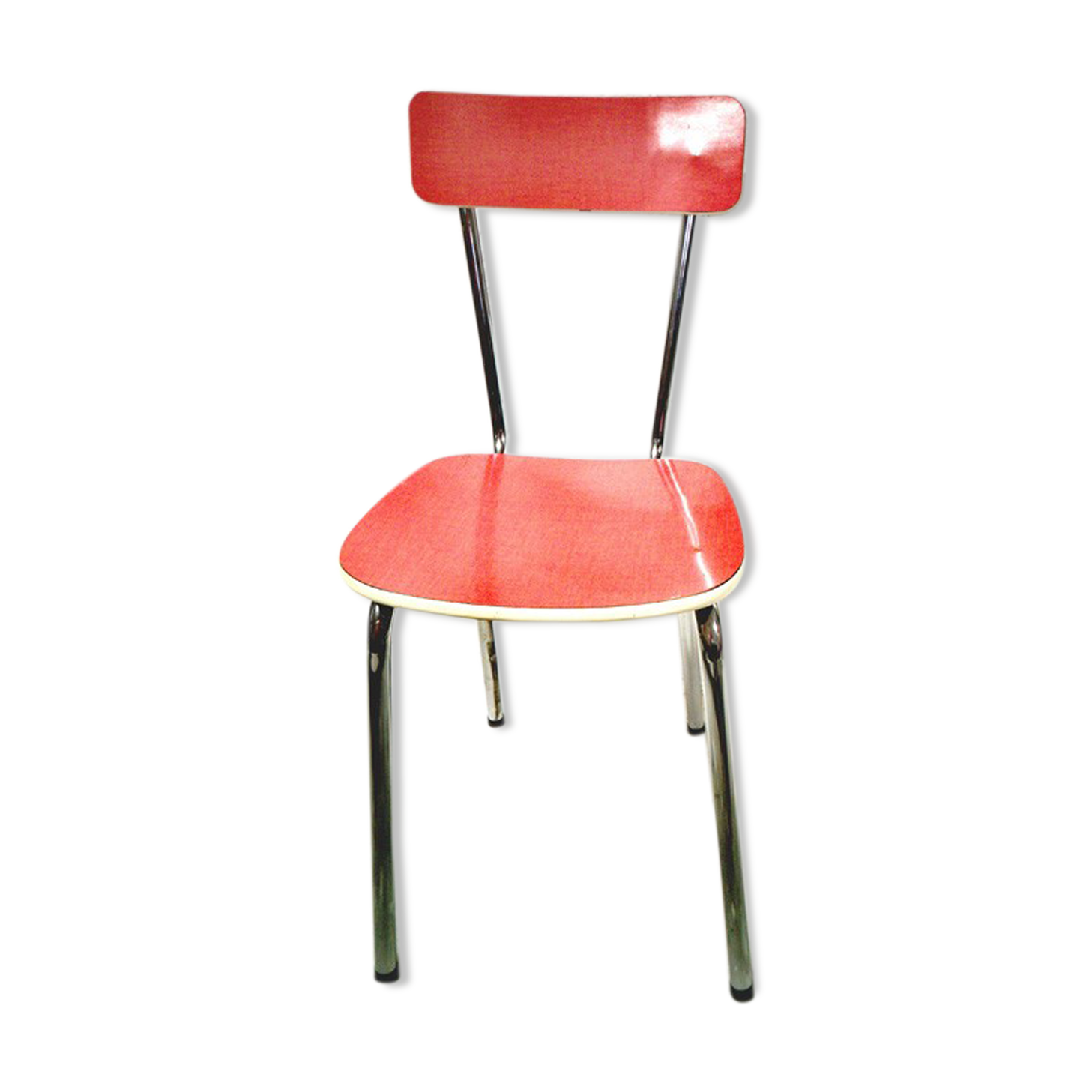 Red formica chair