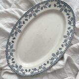 Oval ironstone dish “Hazelnuts” U&C Sarreguemines