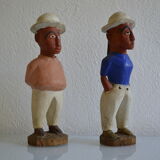 Couple of settlers African statuettes