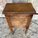 Antique Nightstand Table in Louis XV Style Wood with Vintage Drawer #D894