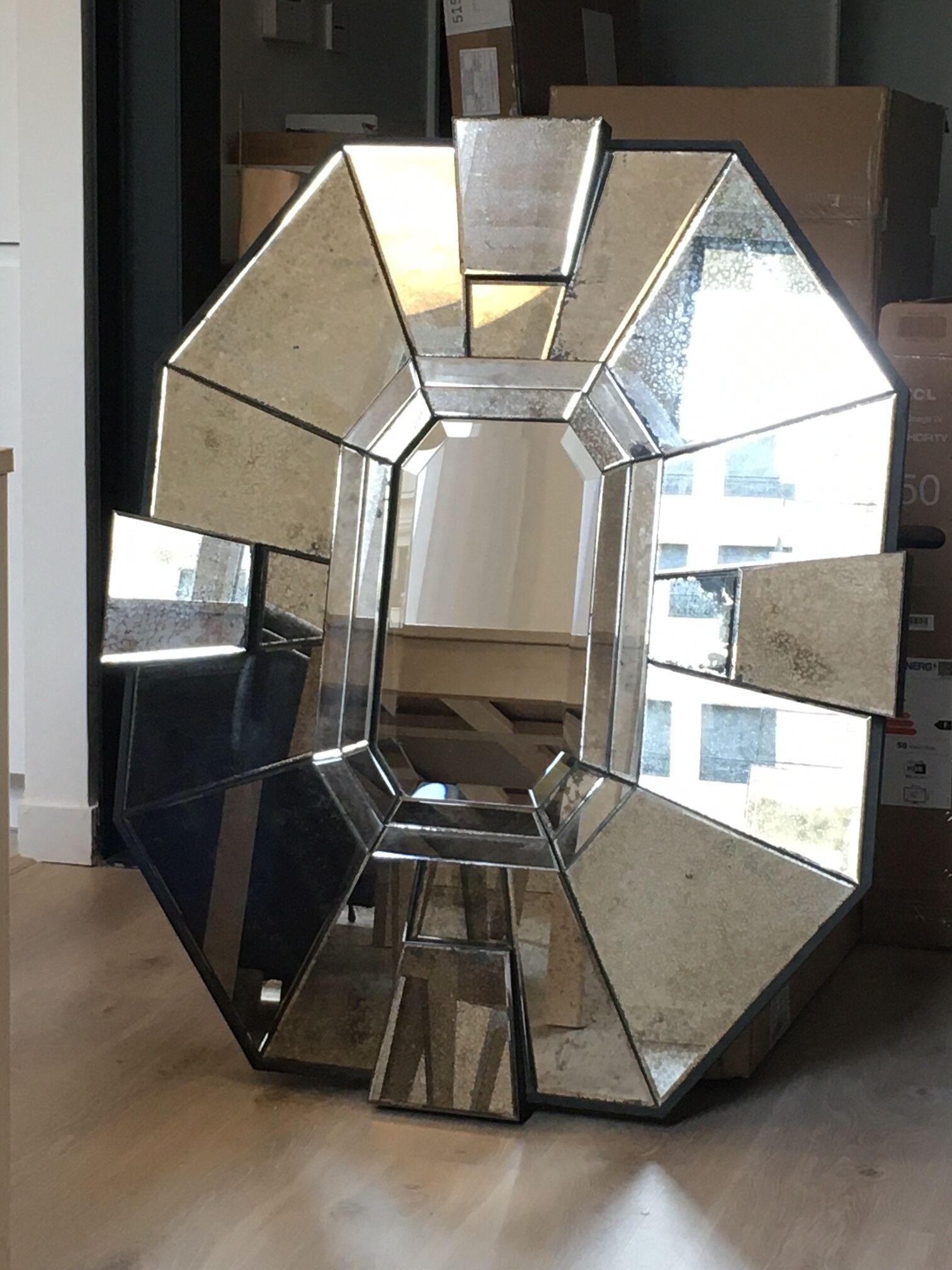 Art deco mirror 107x89cm