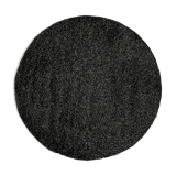 NOS Scandinavian design rya rug by Mio. Round, dia 193 cm