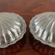 Pair of shell butter dishes from the 70s