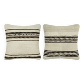 Set of 2 vintage kilim cushion covers 51x51 cm