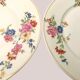 Set of 7 floral porcelain dessert plates