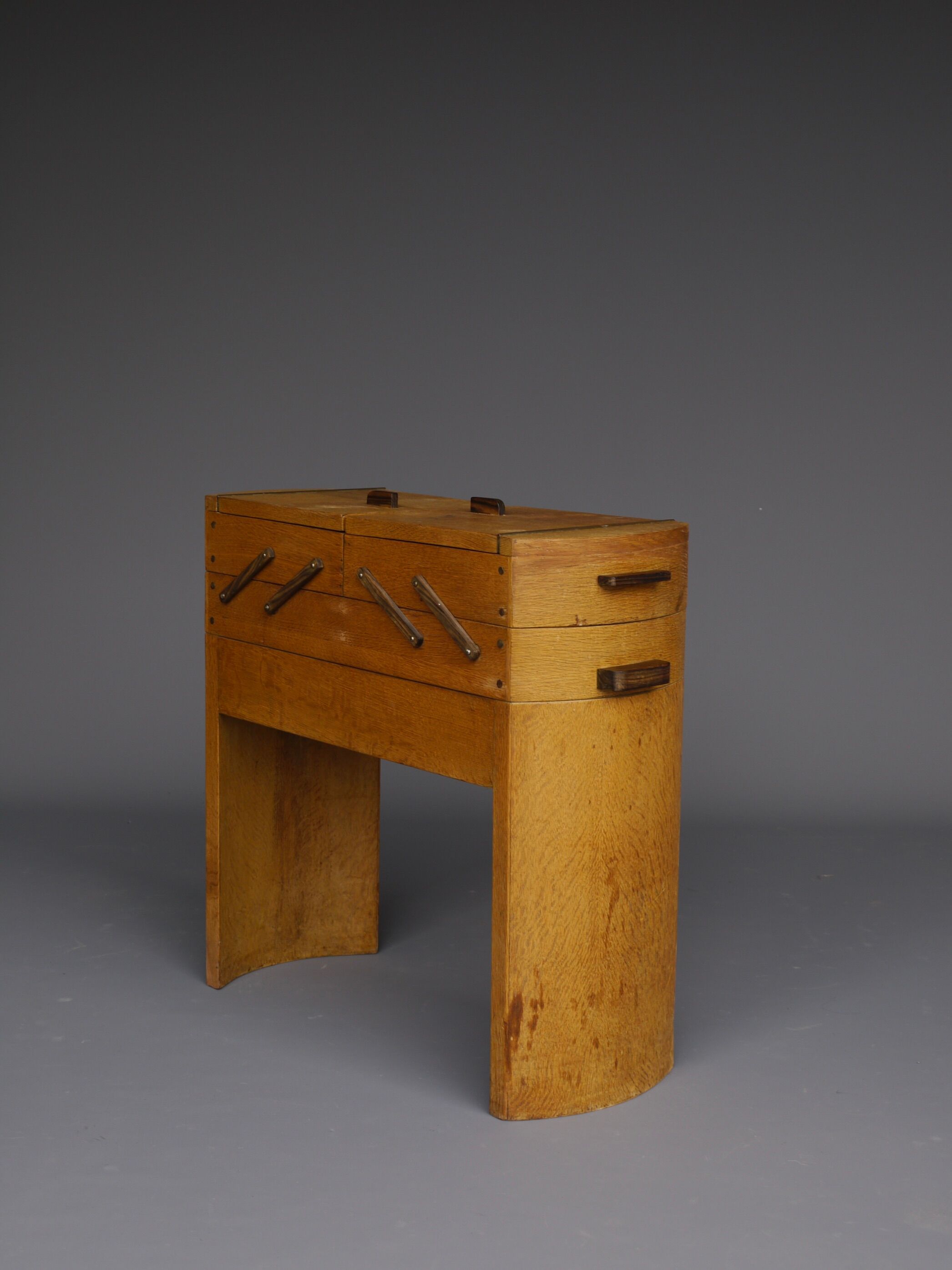 Modernist art deco sewing box. 1930s