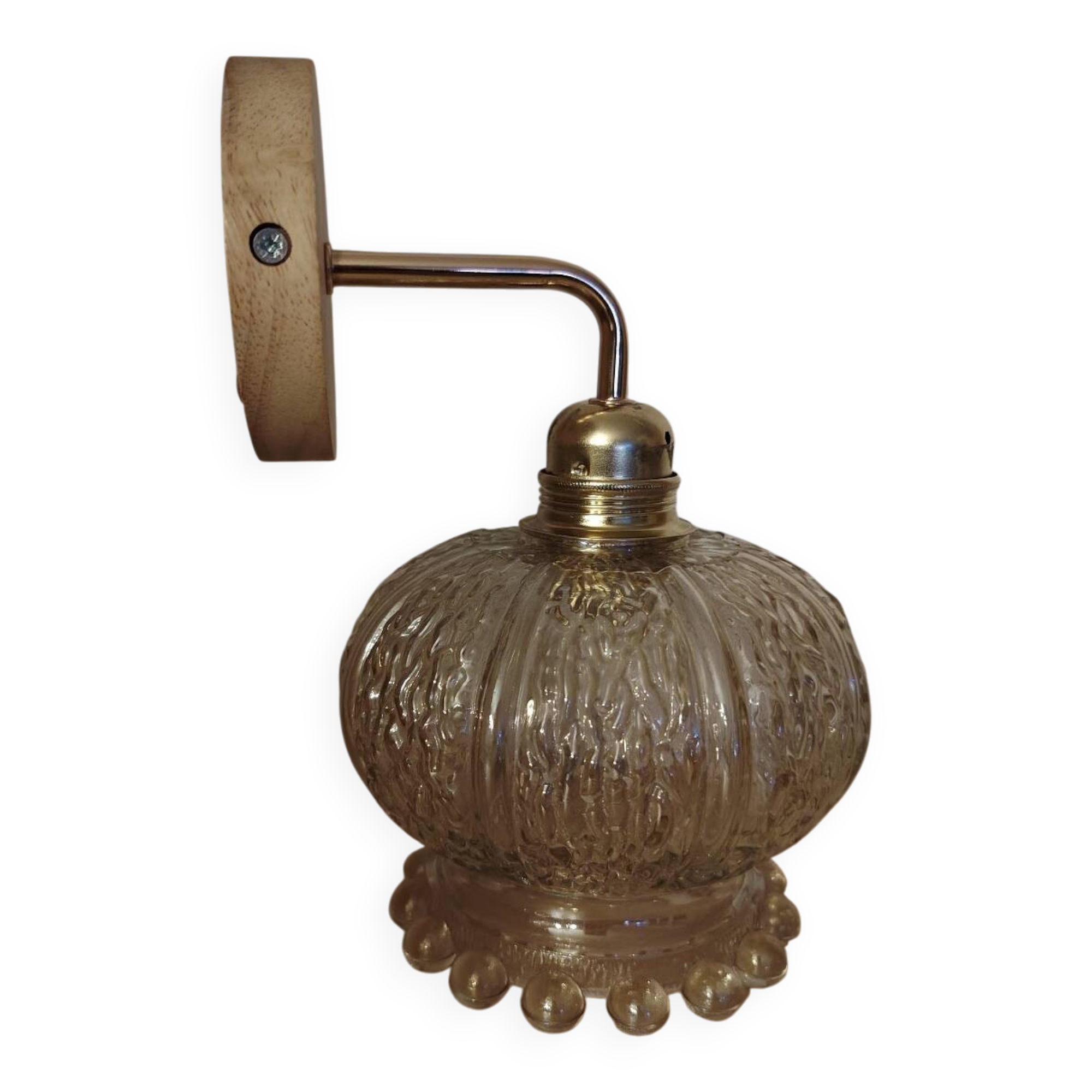 Glashütte Limburg textured pearl wall light