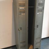 Vestiaire industriel ancien vintage 3 portes