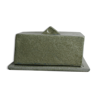 Almond green ceramic butter maker