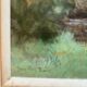 Peinture sur papier le sous bois brouillard d'automne signee jean paul barre