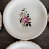 6 Amandinoise dessert plates