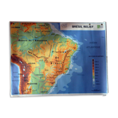 School map post vintage Brazil edition MDI