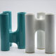 Vases en céramique imbriqués par Enzo Bioli pour Il Picchio, années 1970.