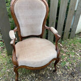 Louis XV armchair, late 19th century.