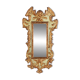 Miroir en bois de mélèze sculpté et doré
