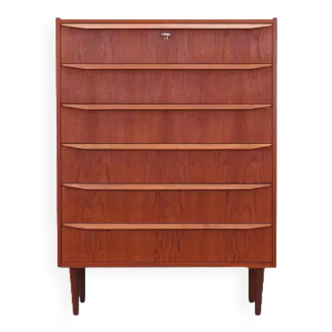 Teak chest of drawers, Danish design, 60s, made in Denmark