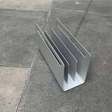 Minimalist aluminium magazine rack by Norman Foster for Helit, Germany, 1990s.