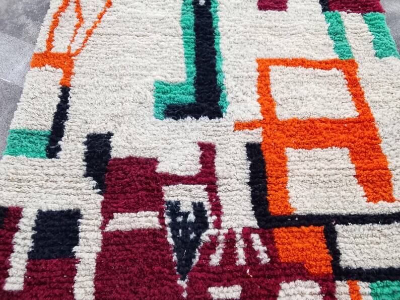 Beni Ourain Rug, Handmade Rug 150/250cm