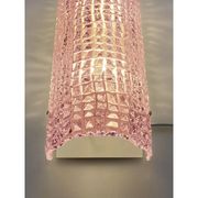 Italian Murano Glass Pink “Cocodrile” Wall Sconces in Modern Organic Style