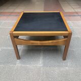 Table basse Reverso noir/ blanc - Bernard Vuarnesson -Années 70