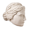 Woman's head in plaster