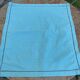 Large pillowcase, cotton linen, emerald blue tinted, border with openings, old