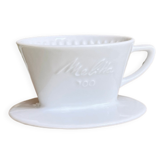 Filtre à café en porcelaine 100 Melitta Allemagne années 1970