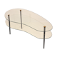 Table basse moderniste en verre