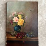 Oil on old canvas