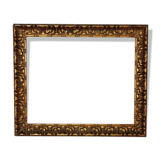 Frame late nineteenth century 41x35 foliage 35x28 cm wood stucco gilding original sb105