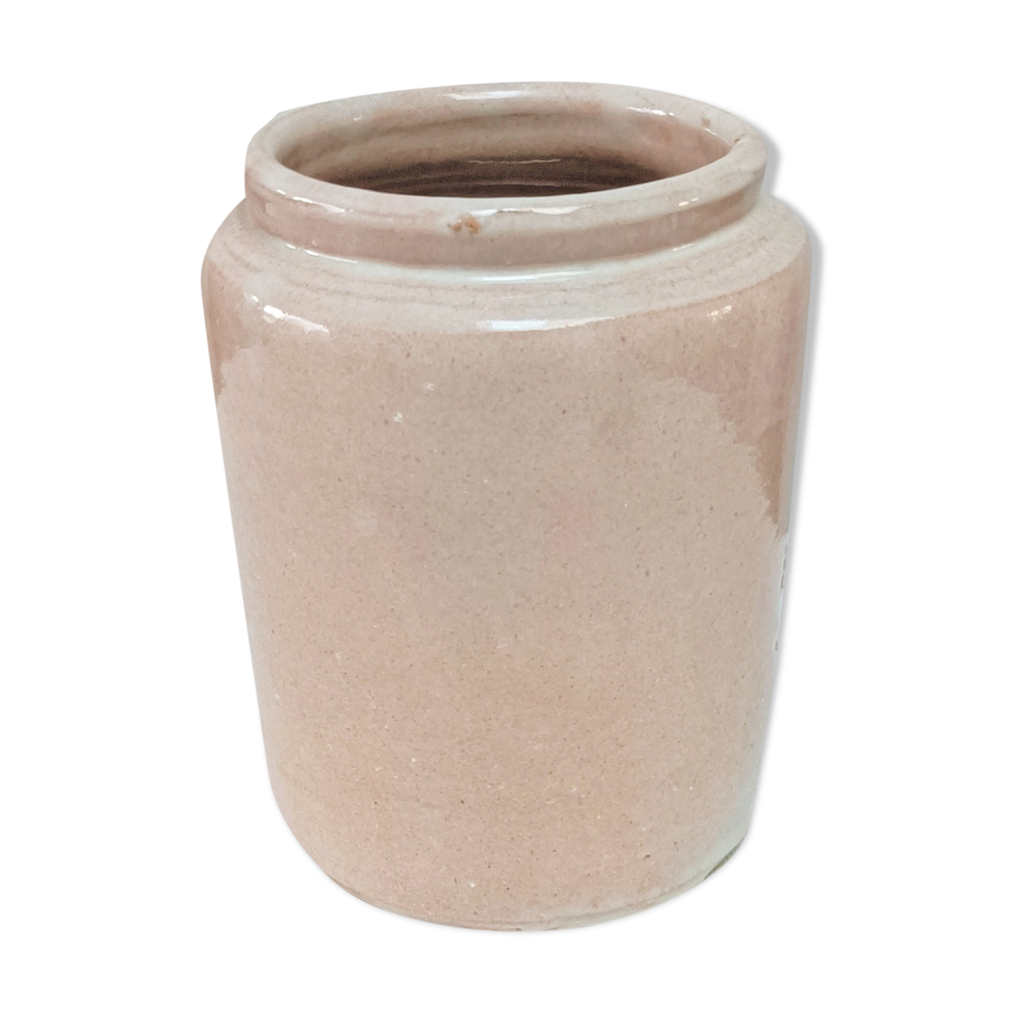 Glazed stoneware pot