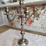 Chandelier 5 branches in silver metal color