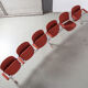 Bench Castelli Piretti Axis 3000 6 seats red