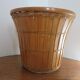 Cache pot en bambou rotin années 70