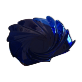 Beautiful large vintage cobalt blue glass bowl