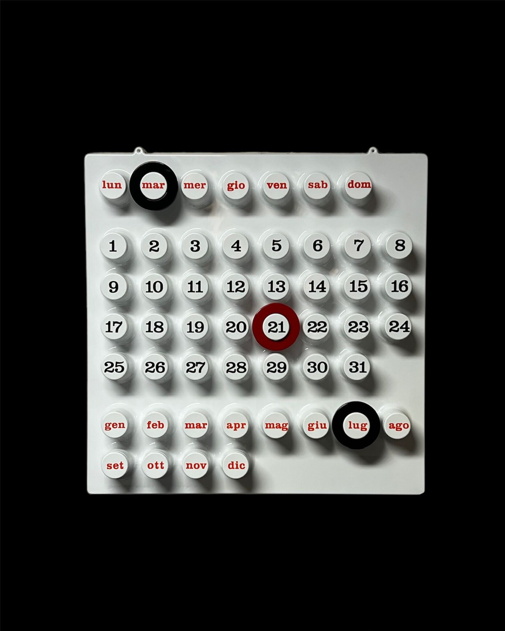 Wall Calendar Ring a date, Giorgio Della Beffa, Euroway, perpetual calendar