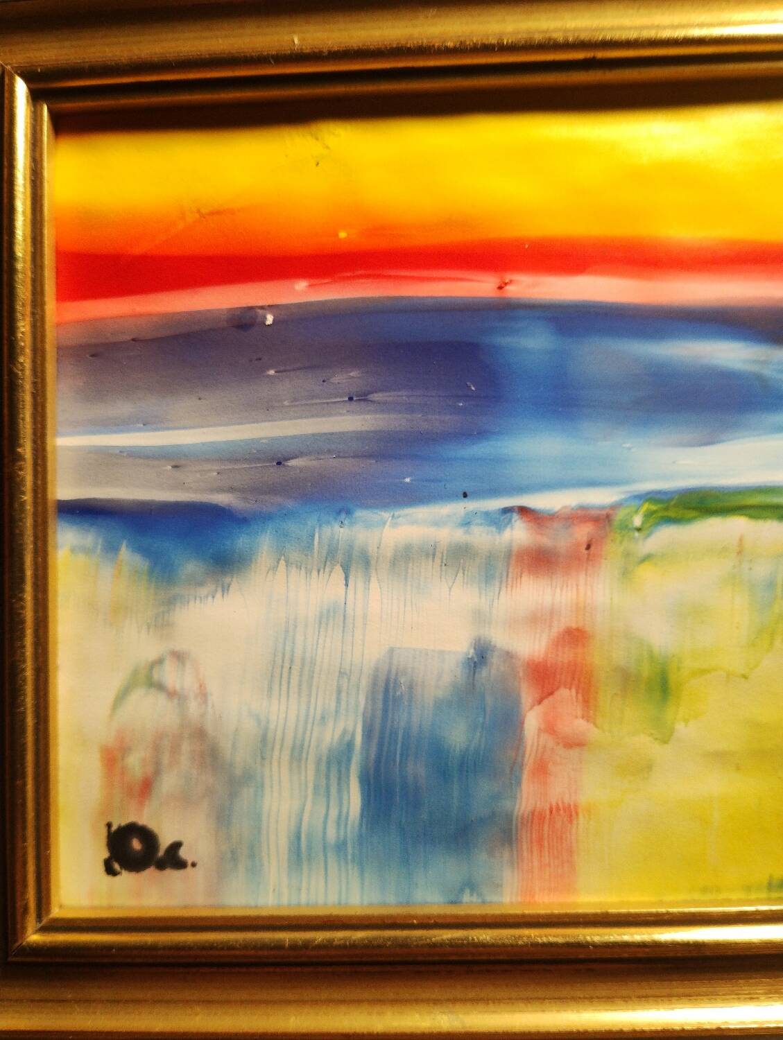 Small abstract painting