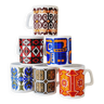 6 mug Staffordshire Potterie England