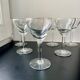 6 antique liqueur glasses