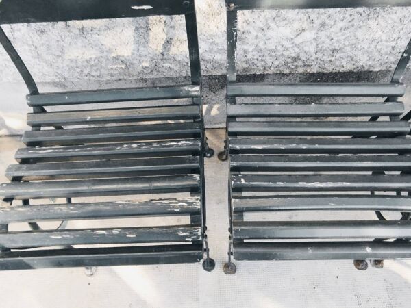 Salon de jardin 6 chaises dit de Vichy ? Art nouveau 1880 ?