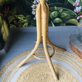 Coat rack in rattan and bamboo