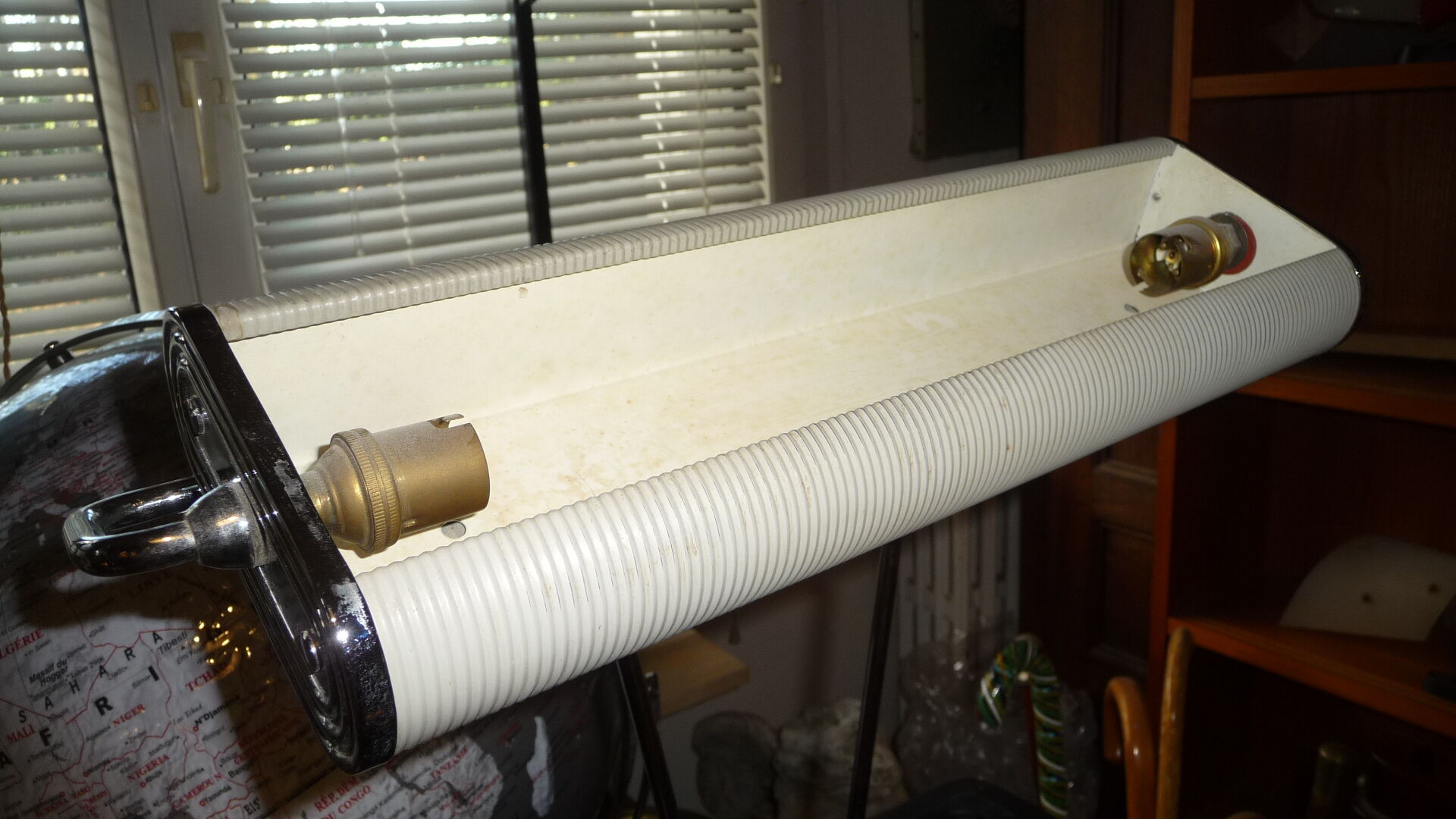 Chrome plated iron Jumo desk lamp 1930