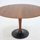 1970s Teak Round Dining Table, Czechoslovakia