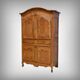 4-door cherry wood cabinet, regional work, Louis XV style – first part of the 19th century