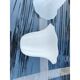 Pair of antique opaline glass tulips